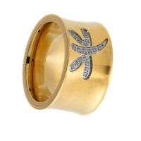 Edelstahlring/Damenring/Cubik Zirkonia