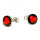 Edelstahlohrstecker - rotes Herz
