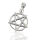 Pentagramm-Anhänger „Äther“ mit verflochtenem Stern aus 925er Silber