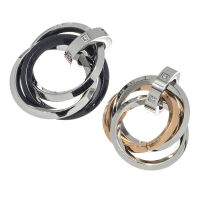Stainless steel partner pendant - 3 rings intertwined...