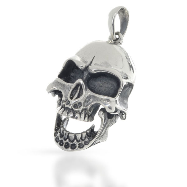 925 Sterling Silberanhänger - Totenkopf "Feodor"