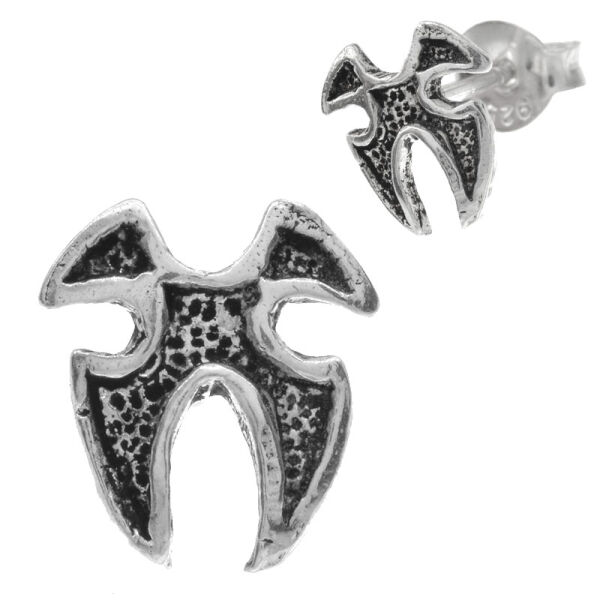 Silberohrstecker Tribal