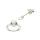 Silver ear studs - “O” - Jewelry