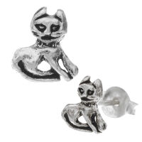 Silberohrstecker - Katze