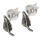 Silver Stud Earrings - Leaf