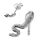 Silver Stud Earrings - Snake