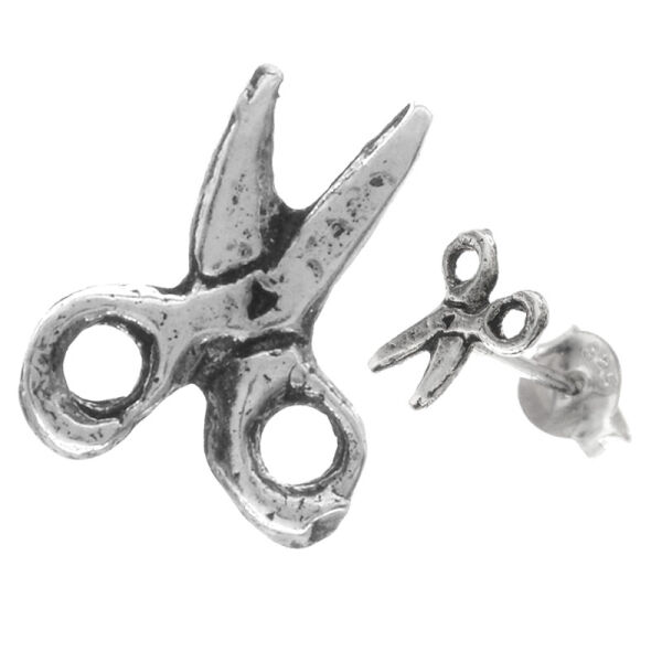 Silberohrstecker Schere