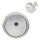 Silver Stud Earrings - Button