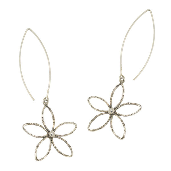 Ohrhänger 925er Sterling Silber-  Blume