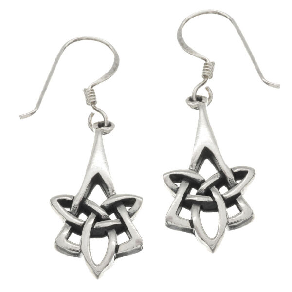 Silberohrringe - Keltik - Trinity Knoten