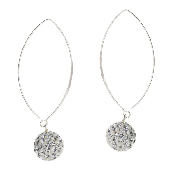 Silver Earrings - Glitter Balls
