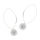 Silver Earrings - Glitter Ball