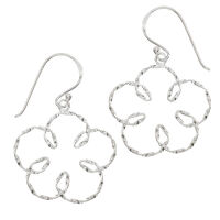 Silver Earrings - Flower
