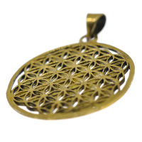 Bronzeanhänger - Blume des Lebens "Abydos"