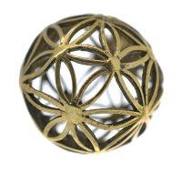 Bronzeanhänger Blume des Lebens als Kugel