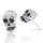 Silberohrstecker - Totenkopf