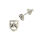 Silver Ear Studs - Mask