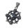 Stainless Steel Pendant - Skulls with Heraldic Lily