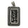 Edelstahlanhänger - Dogtag mit Muster
