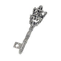 Edelstahlanhänger - Schlüssel mit Krone