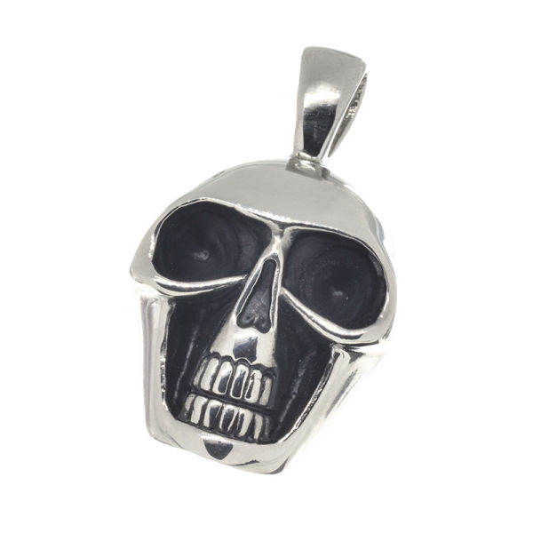Edelstahlanhänger - Totenkopf