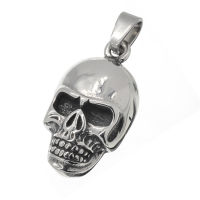 Edelstahlanhänger - Totenkopf