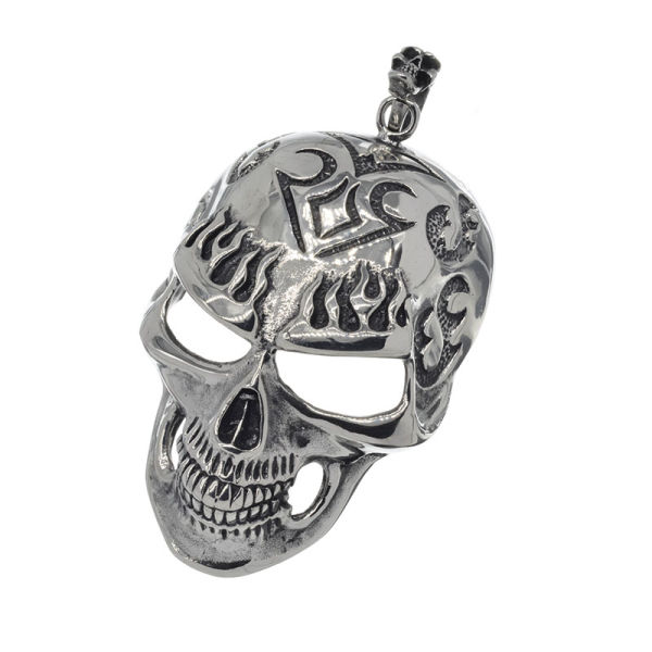 Edelstahlanhänger - aus Edelstahl - Totenkopf