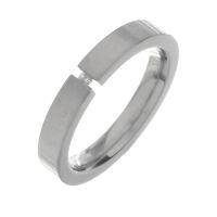 Edelstahlring - Spannring - Zirkonia