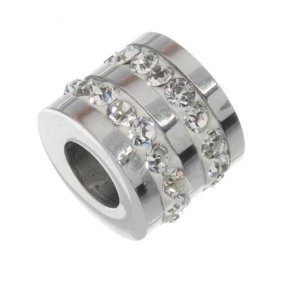 Stainless steel pendant “Roller with stones”