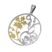 Stainless steel pendant - flower