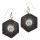 Silver Earrings - Shiva Eye in Coconut