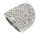 Edelstahlring/Cubik Zirkonia