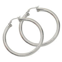 Stainless steel hoop earring - classic