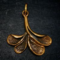 Bronzeanhänger Blatt