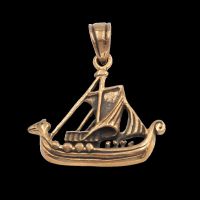 Bronze Pendant - Viking Ship "Langfredag"