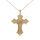 Bronzeanhänger - Kreuz mit Pentagramm