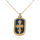 Bronzeanhänger - Dog Tag mit Kreuz