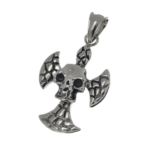 Edelstahlanhänger - Totenkopf