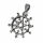 Stainless Steel Pendant – Pentagram with Lilies and Decorative Points