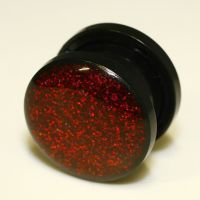 Tunnel glitter 5-12 mm Rot
