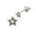 Silver Stud Earrings - Pentagram