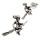 925er Sterling Silber Ohrstecker - Hexe "Lili"