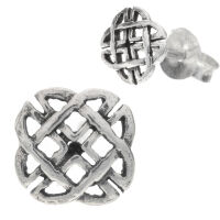 Silberohrstecker -  Keltischer Knoten