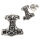 925 Sterling Silver Stud Earrings - Thors Hammer
