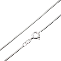 925 Sterling Silberkette - Schlangenkette - 1,2 mm
