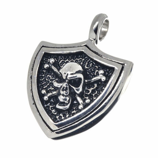Edelstahlanhänger - Totenkopf