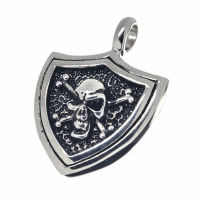 Edelstahlanhänger - Totenkopf