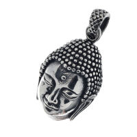 Stainless steel pendant - Buddha head