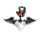 Stainless Steel Pendant – Crowned Winged Heart with Decorative Stone