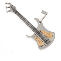 Edelstahlanhänger - Gitarre mit PVD-Beschichtung